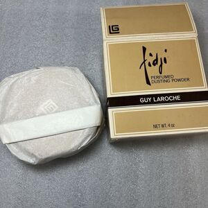 Fidji Parfums Guy Laroche Perfume Dusting Powder 4 oz Vintage Sealed